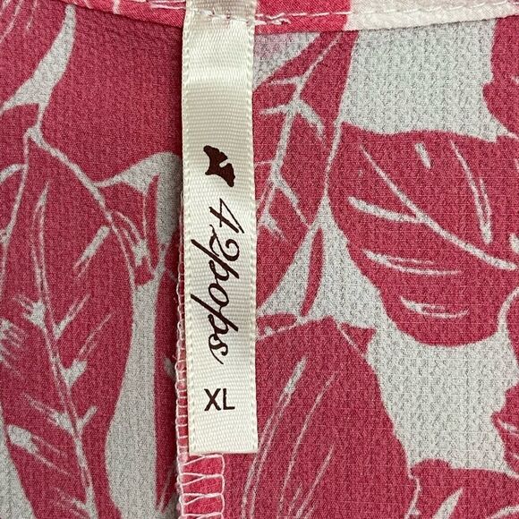 42Pops Sheer Tropical Dress Size XL - Picture 3 of 5